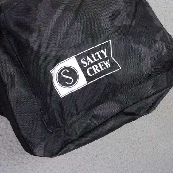 Salty Crew Brig Backpack Black Camo NWT Fishing School Book Beach Laptop Bag 20L - Picture 6 of 11